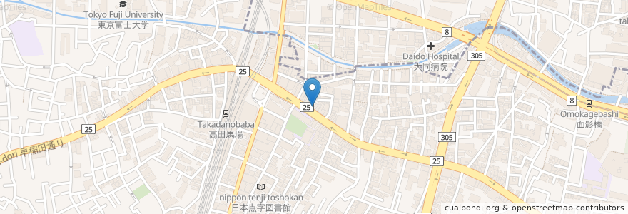 Mapa de ubicacion de はなまるうどん en Giappone, Tokyo, Shinjuku.