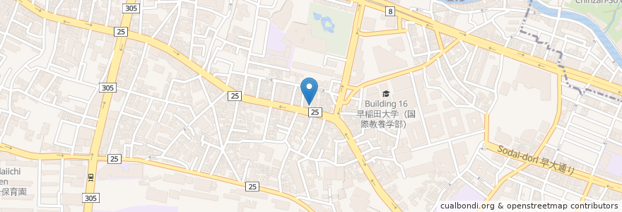 Mapa de ubicacion de 宝美楼 en Japan, 東京都, 新宿区.