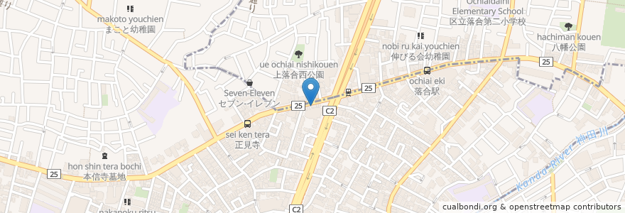 Mapa de ubicacion de まぐろ屋さん en Japonya, 東京都, 中野区.
