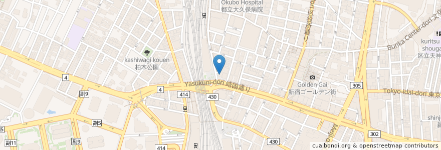Mapa de ubicacion de エスパス en Jepun, 東京都, 新宿区.