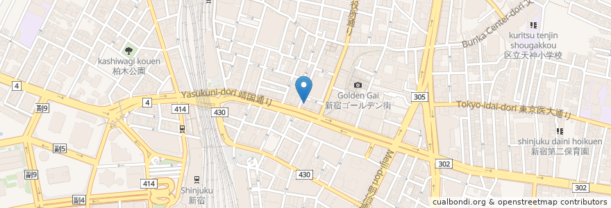 Mapa de ubicacion de カラオケ館 en 日本, 东京都/東京都, 新宿区/新宿區.