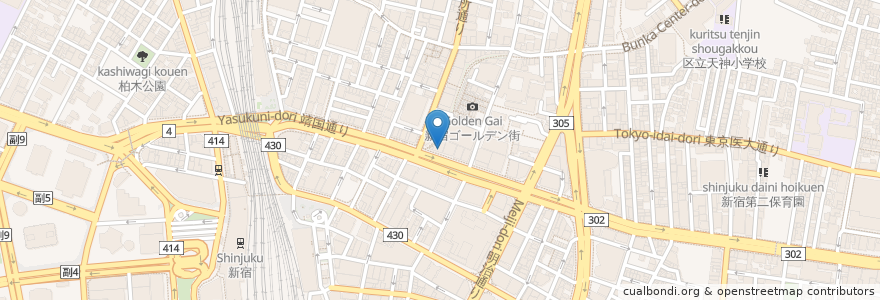 Mapa de ubicacion de ルノアール en Jepun, 東京都, 新宿区.