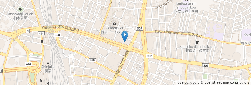 Mapa de ubicacion de 築地すし好 en Japão, Tóquio, 新宿区.