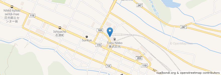 Mapa de ubicacion de 明治の館 en Giappone, Prefettura Di Tochigi, 日光市.