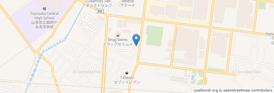 Mapa de ubicacion de 宝田整形外科クリニック en Jepun, 山形県, 鶴岡市.
