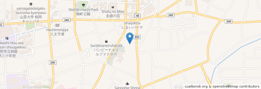 Mapa de ubicacion de 石黒歯科医院 en ژاپن, 山形県, 鶴岡市.