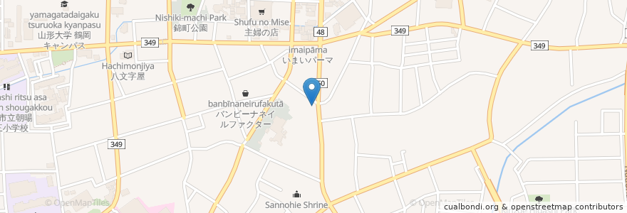 Mapa de ubicacion de 和みやイカルス en Japão, 山形県, 鶴岡市.