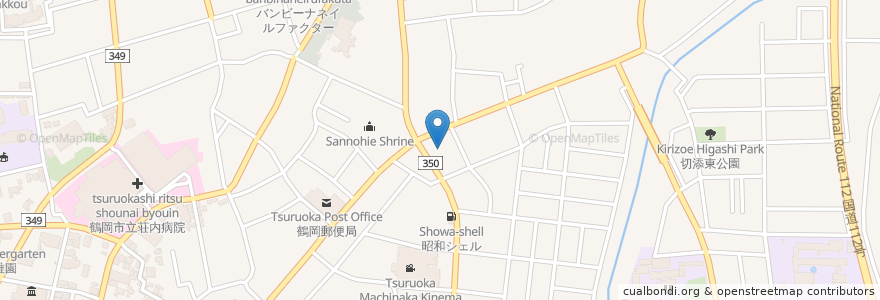 Mapa de ubicacion de 島田クリニック en اليابان, 山形県, 鶴岡市.