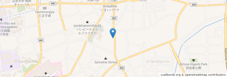 Mapa de ubicacion de 居酒屋きむら en Япония, Ямагата, 鶴岡市.
