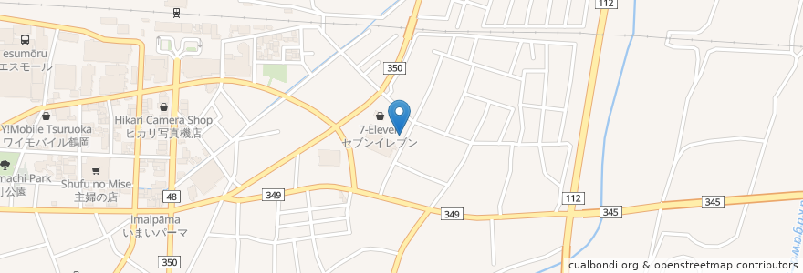 Mapa de ubicacion de 田門本店 en Japan, Präfektur Yamagata, 鶴岡市.