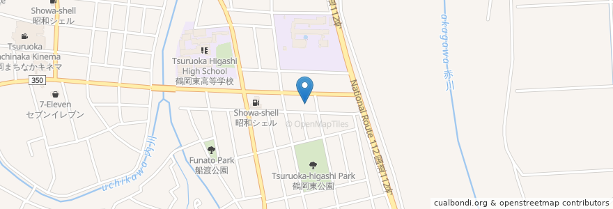 Mapa de ubicacion de 三浦産婦人科医院 en 日本, 山形県, 鶴岡市.