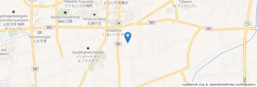 Mapa de ubicacion de 上野整形外科 en Japan, Präfektur Yamagata, 鶴岡市.