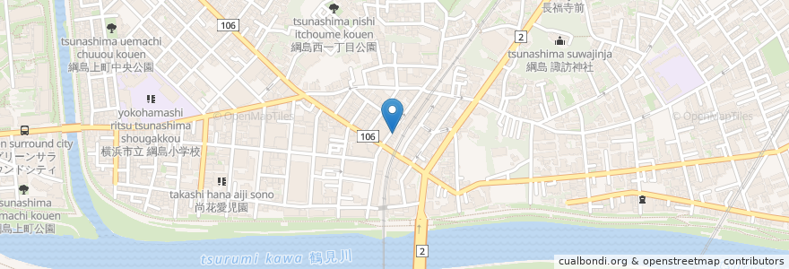 Mapa de ubicacion de 富士そば en Japonya, 神奈川県, 横浜市, 港北区.