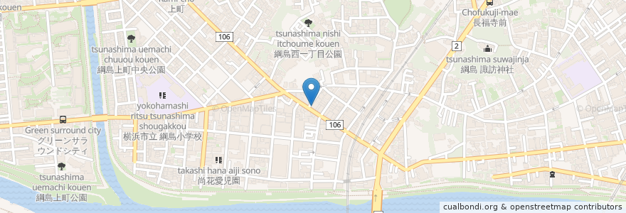 Mapa de ubicacion de 銀だこ en Japón, Prefectura De Kanagawa, Yokohama, Kohoku.