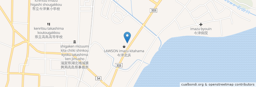 Mapa de ubicacion de マクドナルド en Jepun, 滋賀県, 高島市.