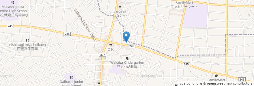 Mapa de ubicacion de いかいクリニック en 日本, 東京都, 中野区.