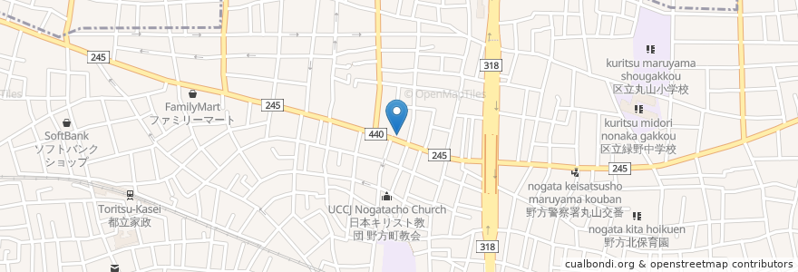 Mapa de ubicacion de KENNEDY en 日本, 東京都, 中野区.
