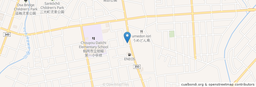 Mapa de ubicacion de 大衆居酒屋 くじらや en Japan, Präfektur Yamagata, 鶴岡市.
