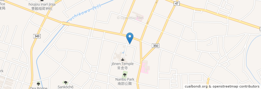 Mapa de ubicacion de 渡部医院 en 日本, 山形県, 鶴岡市.