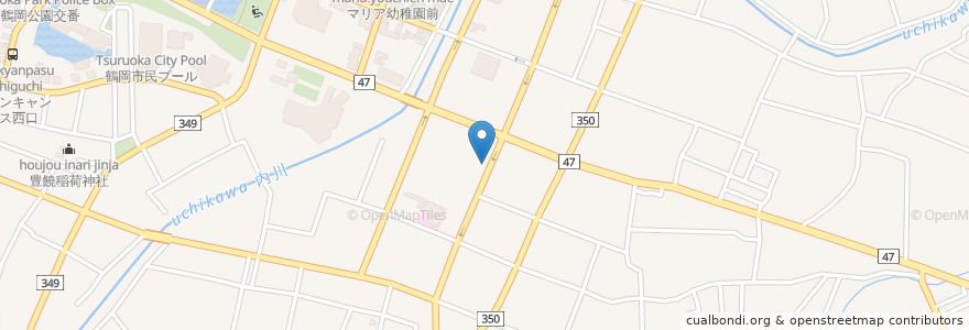 Mapa de ubicacion de 本町バル ハレトケ en 日本, 山形県, 鶴岡市.