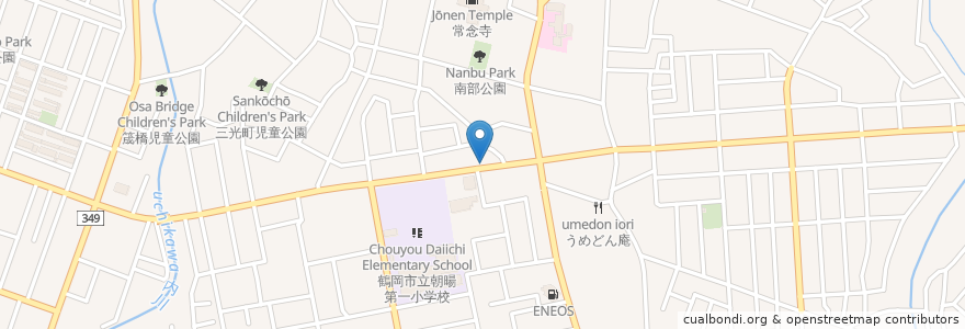 Mapa de ubicacion de 南酒場 en 日本, 山形県, 鶴岡市.