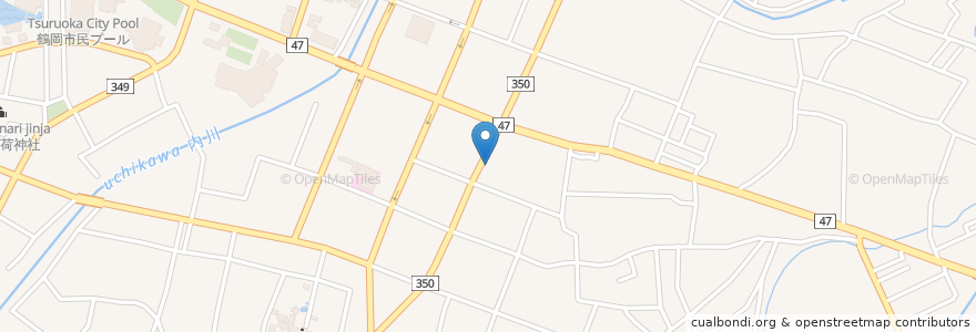 Mapa de ubicacion de 居酒屋暁 en Япония, Ямагата, 鶴岡市.
