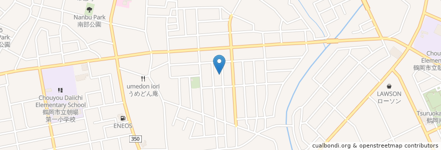 Mapa de ubicacion de やきとり ばん en Japón, Prefectura De Yamagata, 鶴岡市.