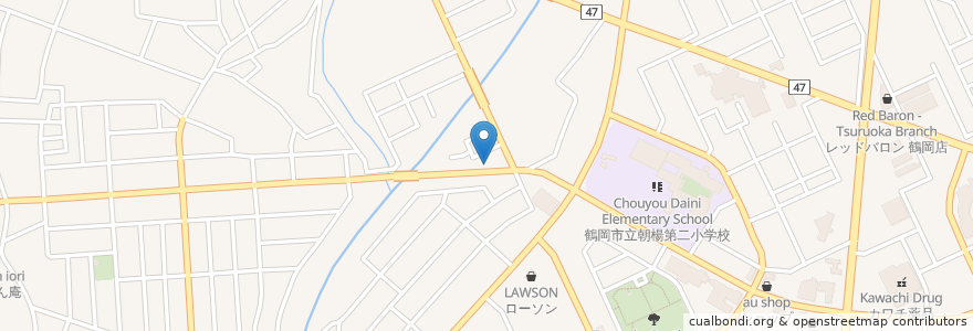 Mapa de ubicacion de ほっともっと en 일본, 야마가타현, 鶴岡市.