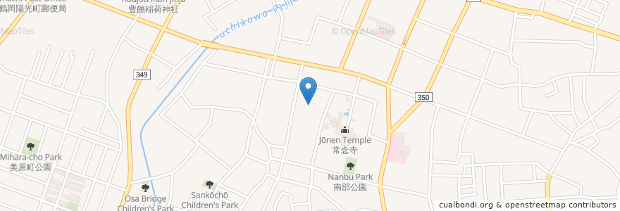 Mapa de ubicacion de 明伝寺 en Japão, 山形県, 鶴岡市.