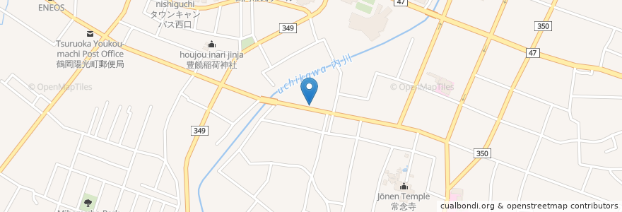 Mapa de ubicacion de ハート調剤薬局 en Japón, Prefectura De Yamagata, 鶴岡市.
