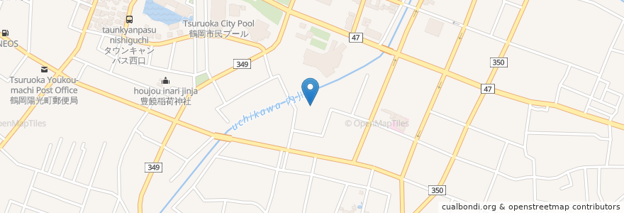 Mapa de ubicacion de 光明寺 en Jepun, 山形県, 鶴岡市.
