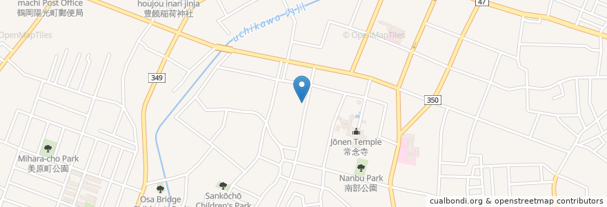 Mapa de ubicacion de みゆき en Japon, Préfecture De Yamagata, 鶴岡市.