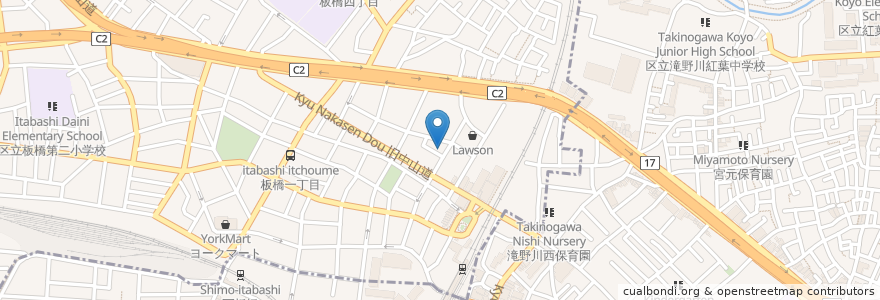 Mapa de ubicacion de 鮨まつ本 en Japan, Tokyo, Kita.