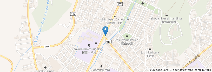 Mapa de ubicacion de やきとりの仕屋 en Япония, Хоккайдо, Округ Ибури, Муроран.