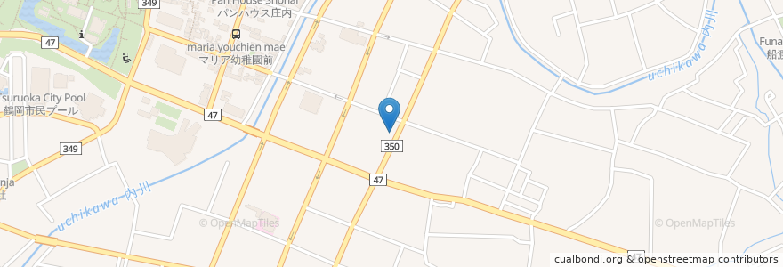 Mapa de ubicacion de 安兵衛寿し en Japonya, 山形県, 鶴岡市.