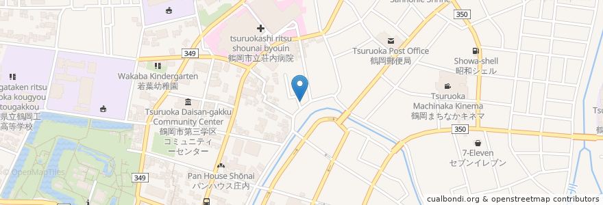 Mapa de ubicacion de ととこ en 日本, 山形県, 鶴岡市.