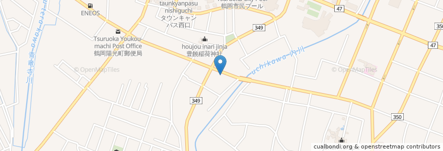 Mapa de ubicacion de 小池動物病院 en Giappone, Prefettura Di Yamagata, 鶴岡市.