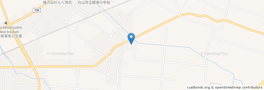 Mapa de ubicacion de 手取諏訪神社 en Jepun, 石川県, 白山市.