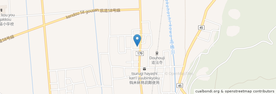 Mapa de ubicacion de 八幡神社 en Jepun, 石川県, 白山市.