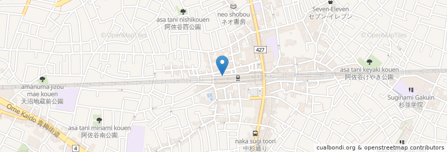 Mapa de ubicacion de JKSサイクルパーク en 일본, 도쿄도, 杉並区.