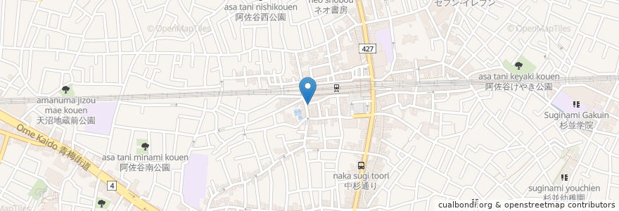 Mapa de ubicacion de La Maison Courtine en Japan, 東京都, 杉並区.