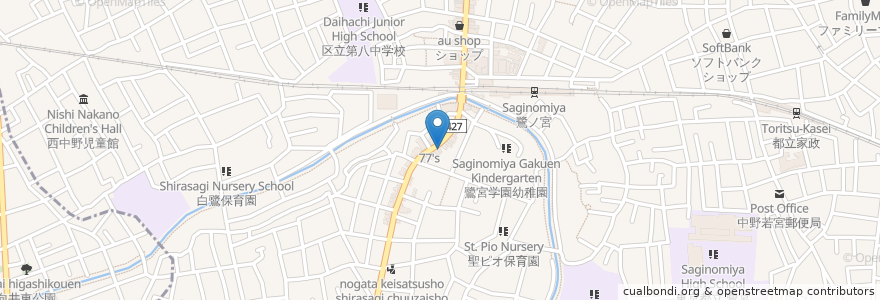 Mapa de ubicacion de 一発逆転 en Japón, Tokio, Suginami.