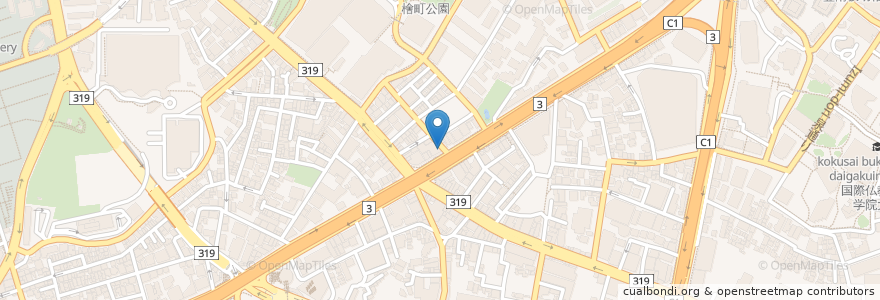Mapa de ubicacion de Hub en Japan, Tokio, 港区.