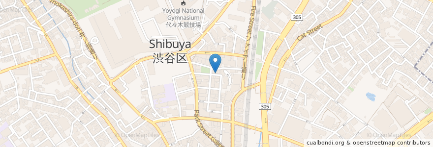 Mapa de ubicacion de Koara en Jepun, 東京都, 渋谷区.