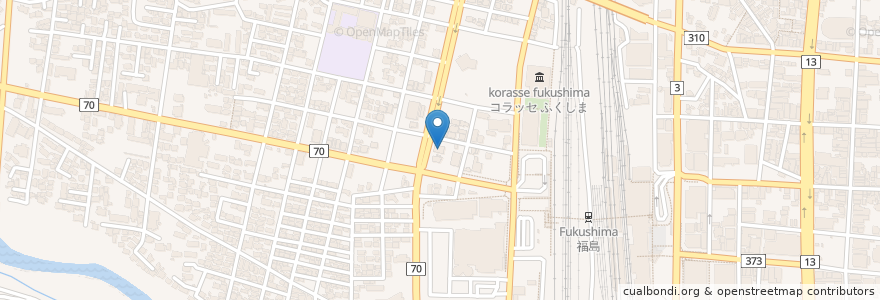 Mapa de ubicacion de オリックスレンタカー福島駅西口店 en Япония, Фукусима, Фукусима.
