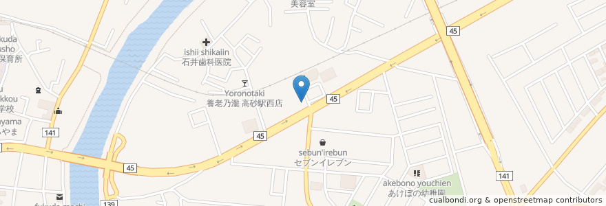 Mapa de ubicacion de ホルモン処ブタ野郎 en Japonya, 宮城県, 仙台市, 宮城野区.