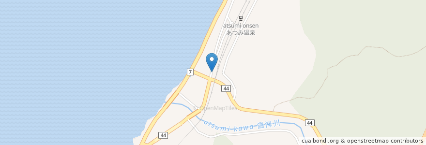 Mapa de ubicacion de おばこ食堂 en 日本, 山形県, 鶴岡市.