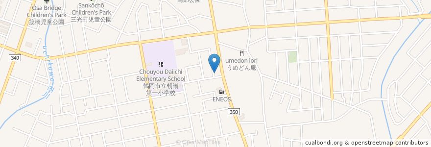 Mapa de ubicacion de 欧風酒場 バルデ en ژاپن, 山形県, 鶴岡市.