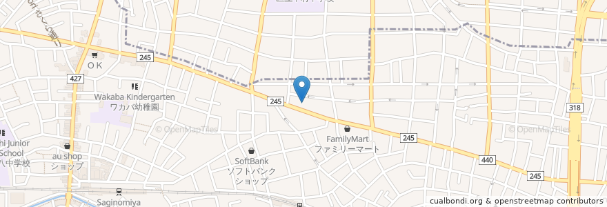 Mapa de ubicacion de 塩崎クリニック en 日本, 東京都, 中野区.