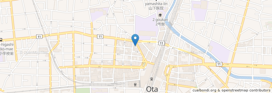 Mapa de ubicacion de 喜多方ラーメン 坂内 en 일본, 도쿄도, 大田区.